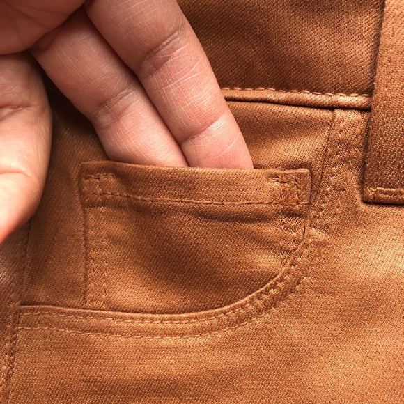 L’ AGENCE Jeans Size 25 Margot High Rise Coated Skinny Java Fall Boho Western - Picture 10 of 11